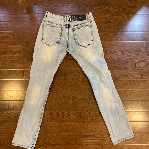 Texas Dronco Slim Fit Straight Distressed Jeans - Picture 2 of 2